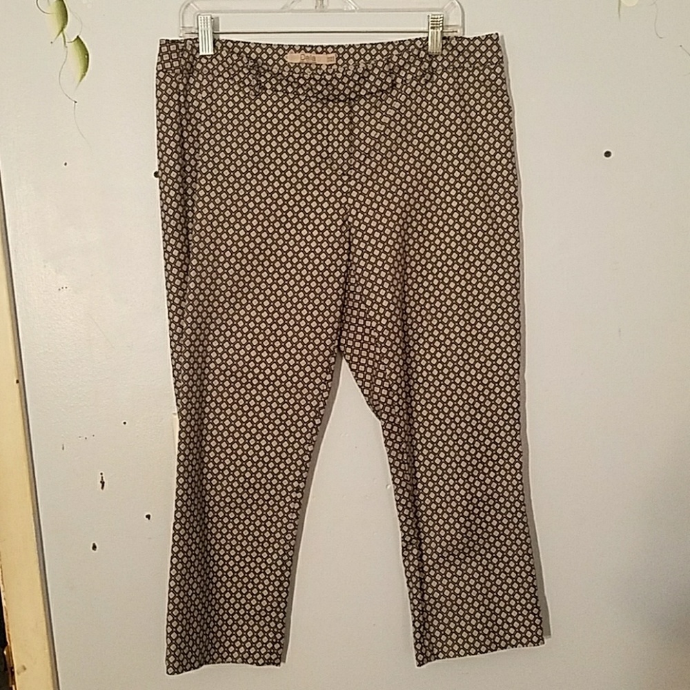 Dalia Cropped Diamond Blue Slacks